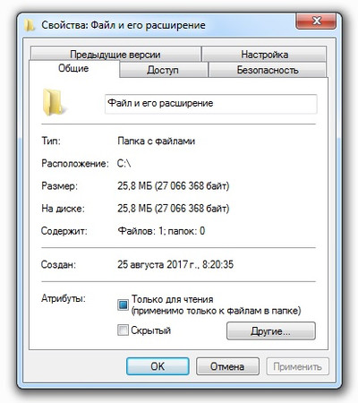 Что такое файл и его расширение